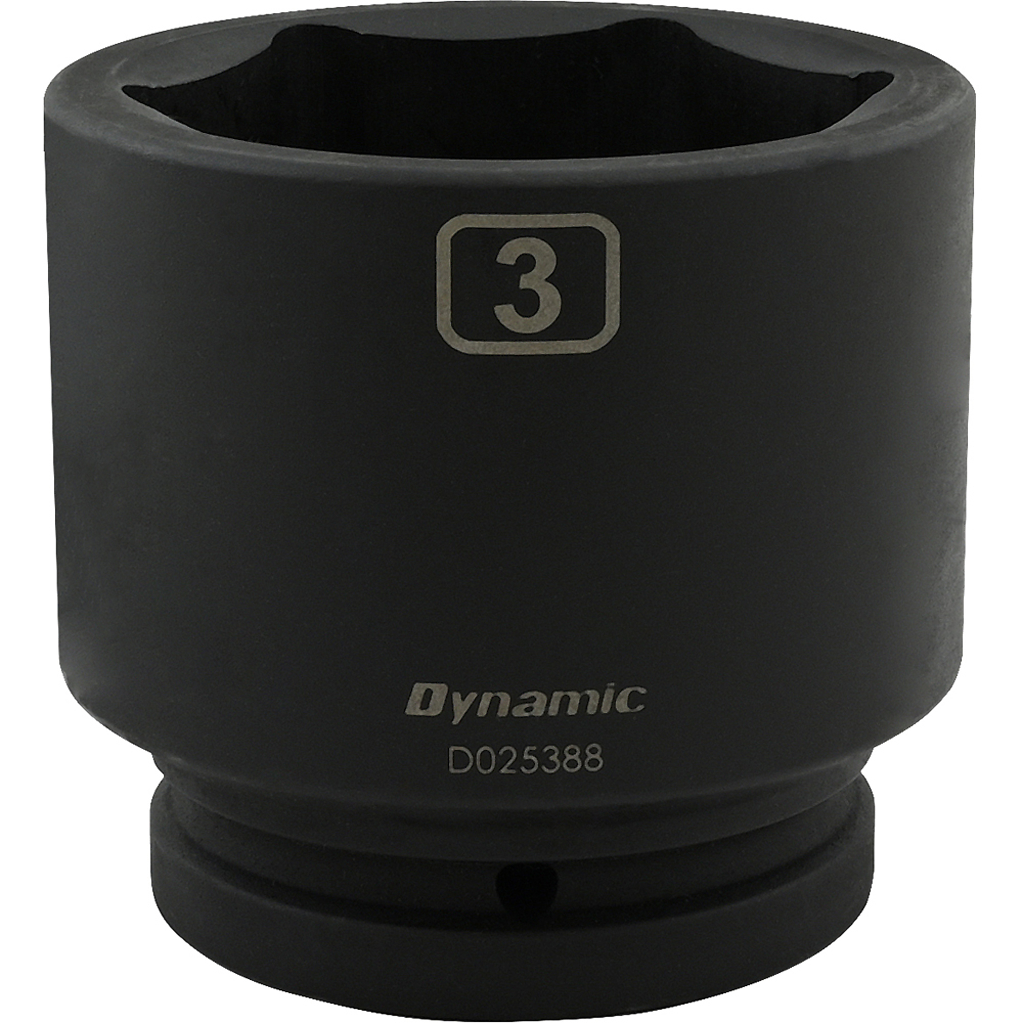 Dynamic Tools 3'' X 1" Drive, 6 Point Standard Length, Impact Socket